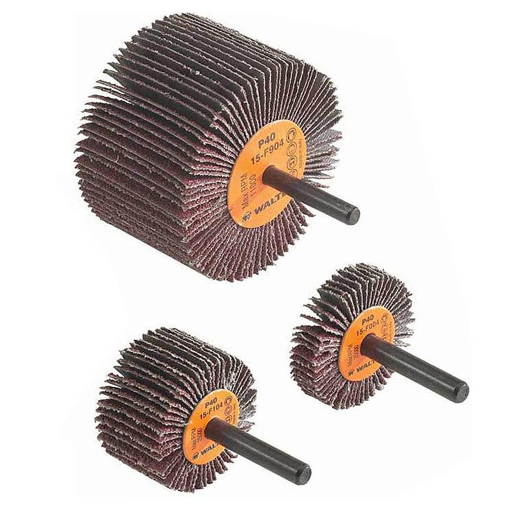 Walter 15-F804 1-1/2" x 3" 40-Grit Flap Wheel