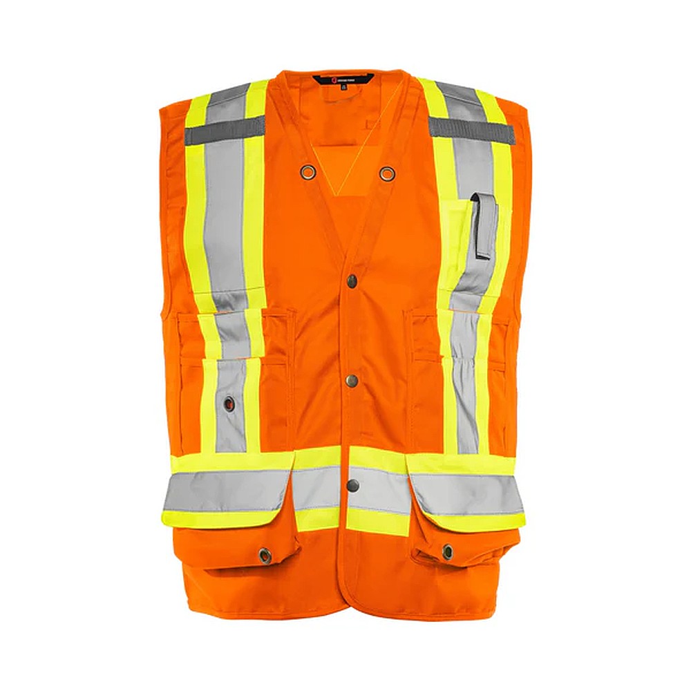 Wasip TV20OS Small Hi-Viz Surveyor's Safety Vest - Orange
