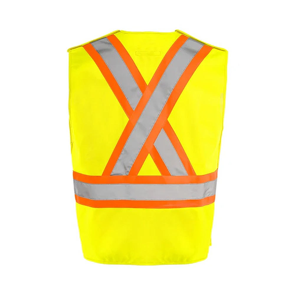 Wasip TV4YLXL L/XL Hi-Viz Solid Safety Vest - Yellow