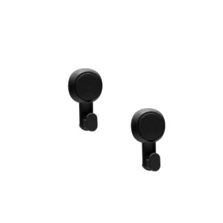 Moda At Home 305001-BLK Power Lock Gel Suction Hook, 2 Pack - Black
