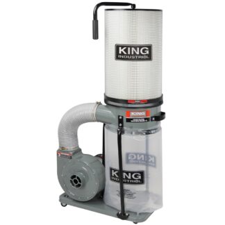 King Canada KC-2405C/KDCF-2400 700 Cfm / 1 Hp Dust Collector With 1 Micron Canister Filter
