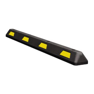Plasticade STN-6Y 6ft Rubber Parking Bumper - Black & Yellow