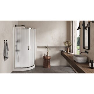 Oceania AV362S01 Avalanche 36" x 36" Acrylic 2 Piece Shower Enclosure - White