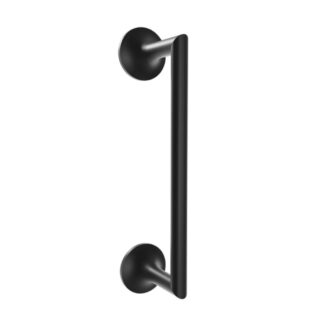 Kartners 130109-48 Paris 9" Brass Towel Bar - Matte Black