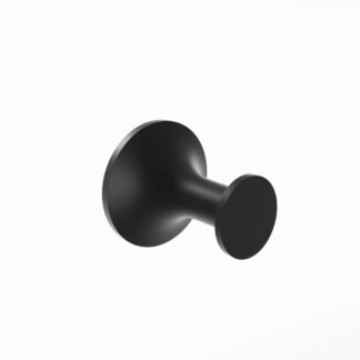 Kartners 130130-48 Paris Brass Single Robe Hook - Matte Black
