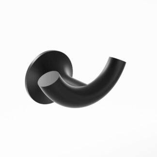 Kartners 130136-48 Paris Brass Towel Hook - Matte Black