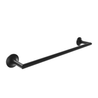 Kartners 130180-48 Paris 18" Brass Towel Bar - Matte Black
