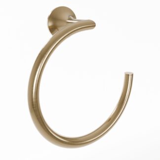 Kartners 130463-37 Paris Brass Towel Ring - Cava