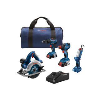 Bosch GXL18V-497B23 18V 4-Tool Combo Kit