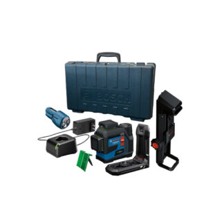 Bosch GLL330-42CGL 12V Max 360⁰ Connected Three-Plane Leveling & Alignment Laser Kit - Green-Beam
