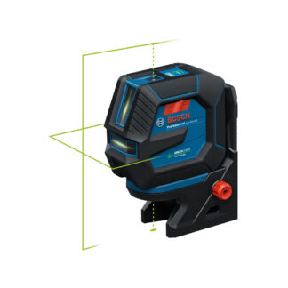 Bosch GCL165-42GL 3.7V Self-Leveling Cross-Line Laser with Plumb Points & Li-Ion Battery - Green-Beam