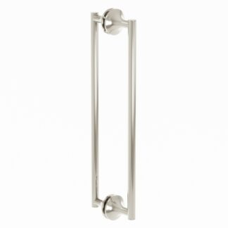 Kartners 1307812-68 Paris 12" Brass Double Shower Door Handle - Polished Nickel