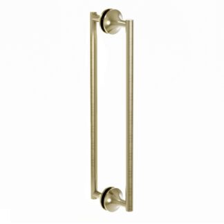 Kartners 1307812-78 Paris 12" Brass Double Shower Door Handle - Brushed Brass
