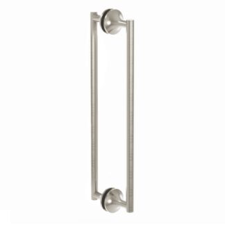 Kartners 1307812-81 Paris 12" Brass Double Shower Door Handle - Brushed Nickel