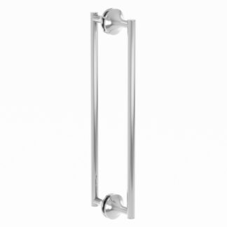 Kartners 1307812-99 Paris 12" Brass Double Shower Door Handle - Polished Chrome