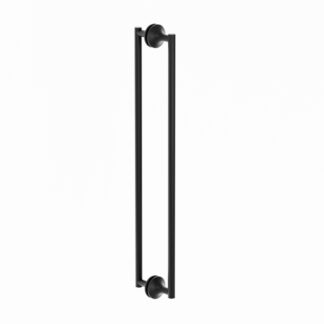Kartners 1307818-48 Paris 18" Brass Double Shower Door Handle - Matte Black