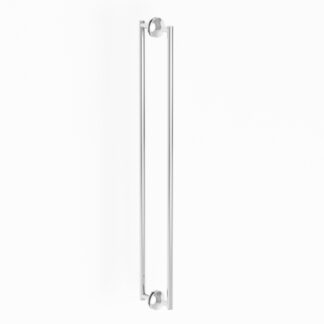 Kartners 1307824-99 Paris 24" Brass Double Shower Door Handle - Polished Chrome