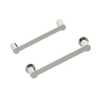 Kartners 137109-68 Porto 9" Brass Bathroom Towel Bar - Polished Nickel