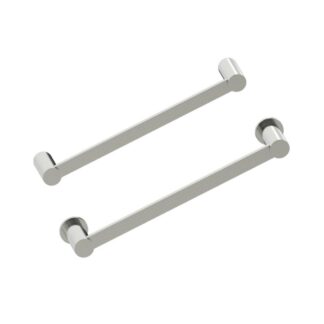 Kartners 137120-81 Porto 12" Brass Bathroom Towel Bar - Brushed Nickel
