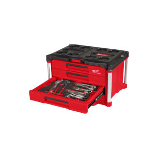 Milwaukee® 48-22-9493 Hand Tool Set with PACKOUT™ 4 Drawer Tool Box, 64 Pack