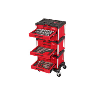 Milwaukee® 48-22-9495 Master Mechanics Hand Tool Set with PACKOUT™ Drawers & Dolly, 366 Pack