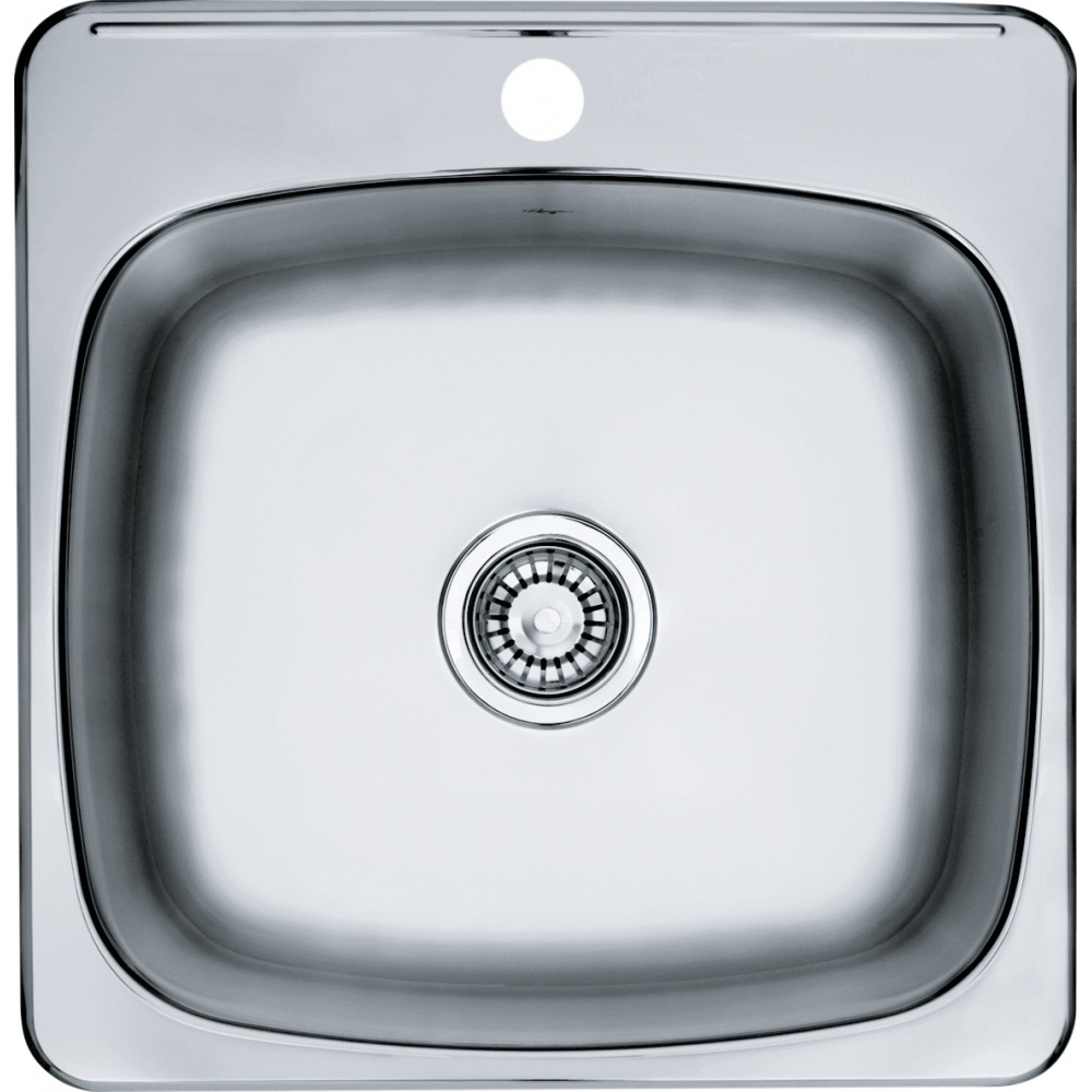 Kindred RSL2020-1 Reginox 20.13" x 20.56" Stainless Steel Single Topmount 1-Hole Kitchen Sink
