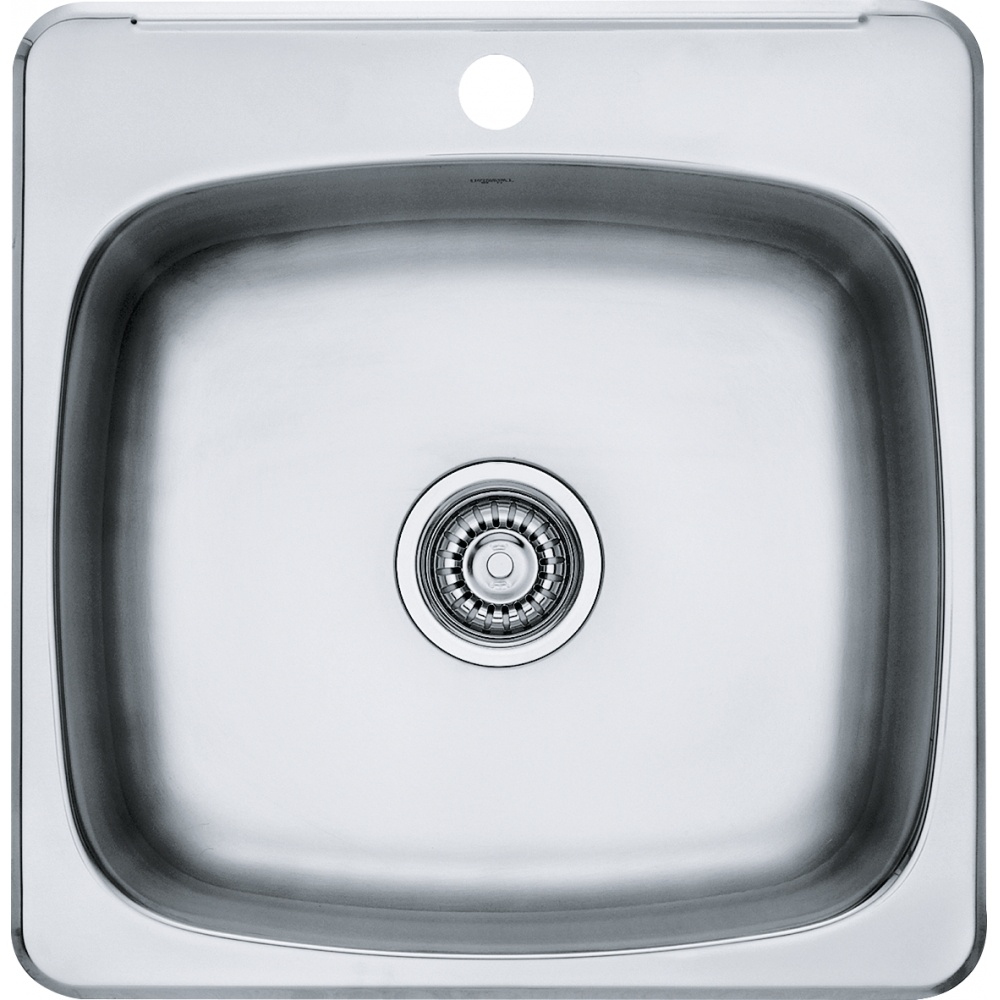 Kindred RSL5251-1 Reginox 20.13" x 20.56" Stainless Steel Single Topmount 1-Hole Kitchen Sink