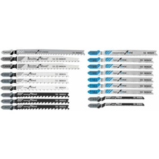Bosch T18C T-Shank Jig Saw Blade Set, 18 Pack