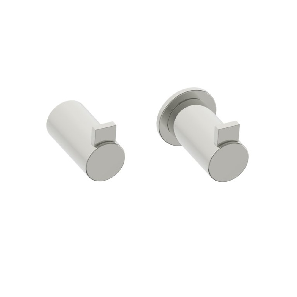 Kartners 137134-68 Porto Brass Single Prong Robe Hook - Polished Nickel