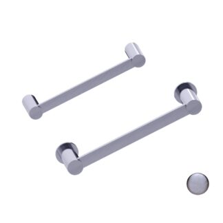 Kartners 137109-91 Porto 9" Brass Bathroom Towel Bar - Antique Nickel