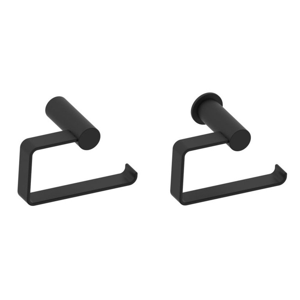 Kartners 137152-48 Porto Brass Drop Toilet Paper Holder - Matte Black