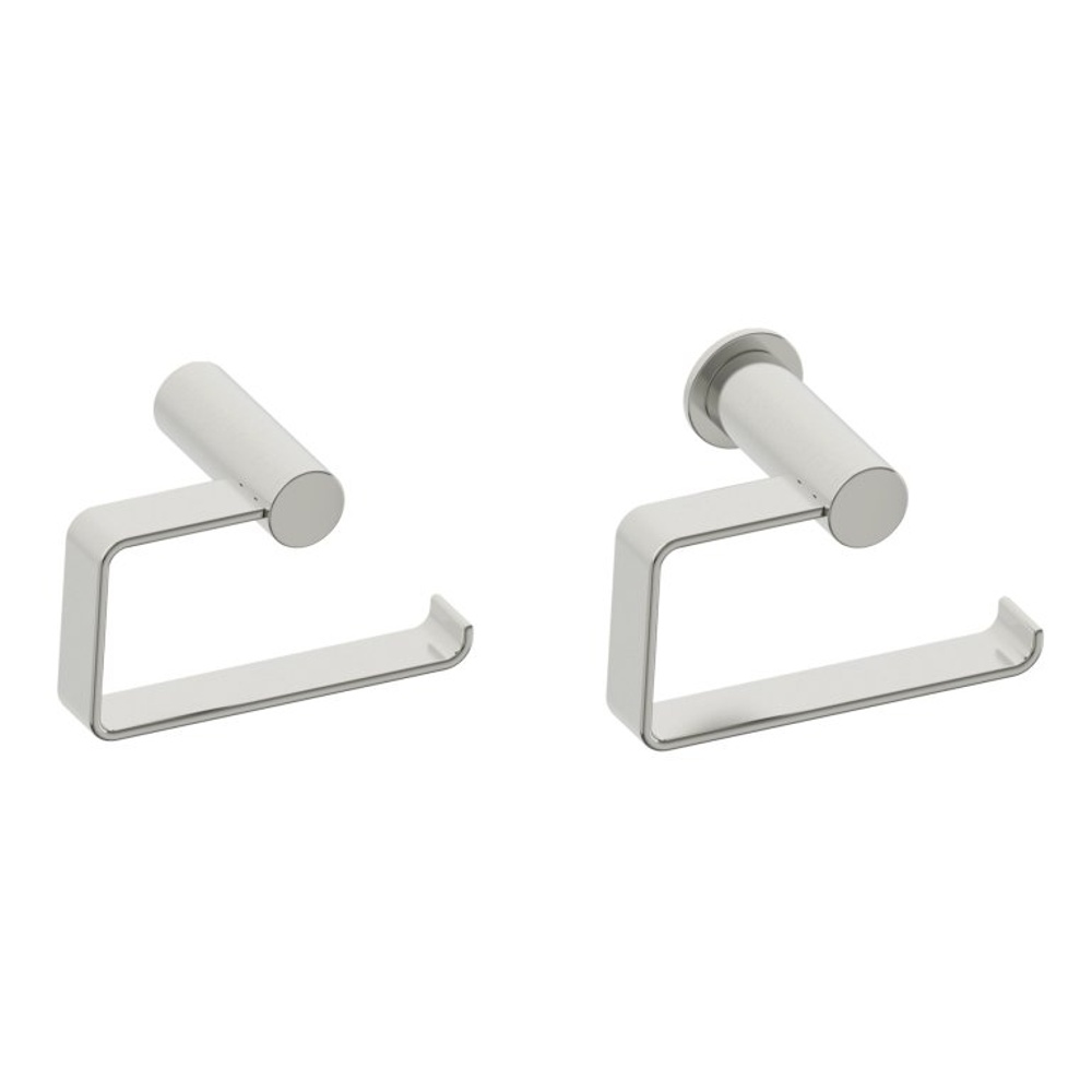 Kartners 137152-81 Porto Brass Drop Toilet Paper Holder - Brushed Nickel