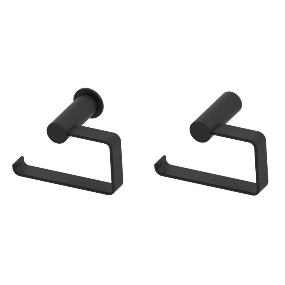 Kartners 137152L-48 Porto Brass Drop Toilet Paper Holder(Left) - Matte Black