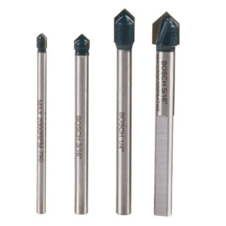 Bosch GT2000 Glass & Tile Bit Set, 4 Pack