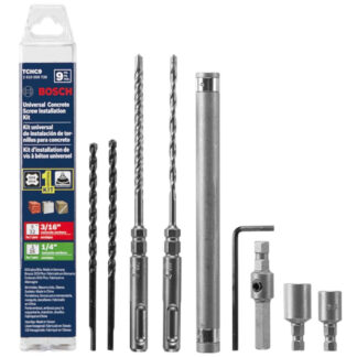 Bosch TCHC9 SDS-plus® Universal Concrete Screw Installation Kit, 9 Pack