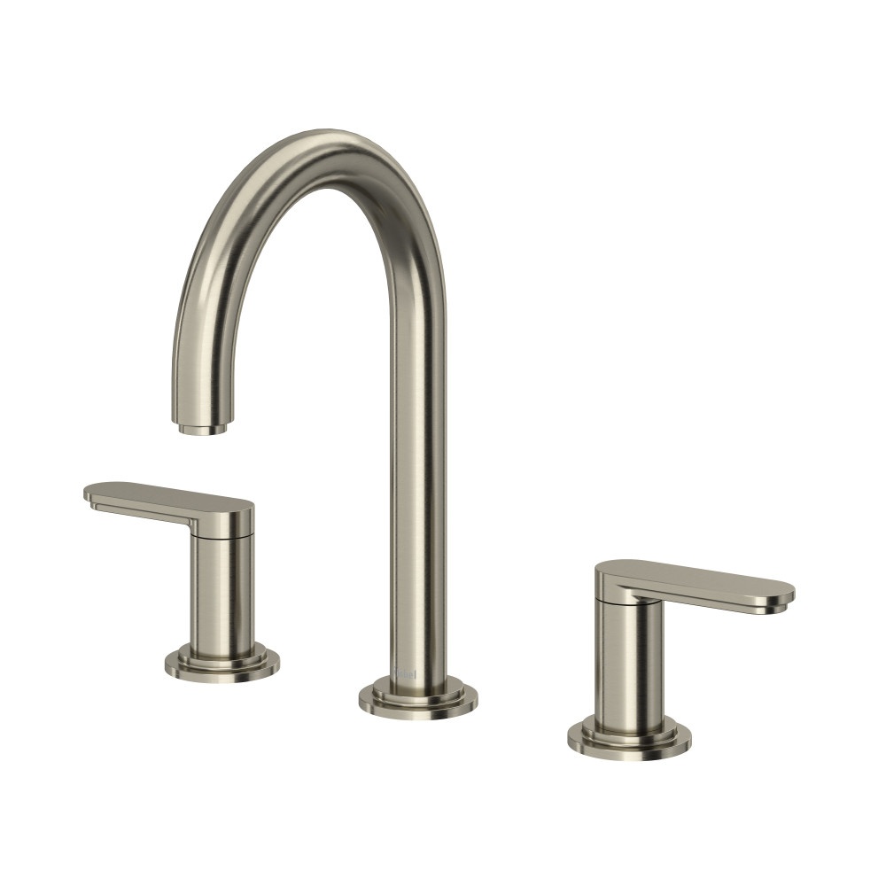 Riobel AARD08BN Arca Widespread Lavatory Faucet With C-Spout - Brushed Nickel