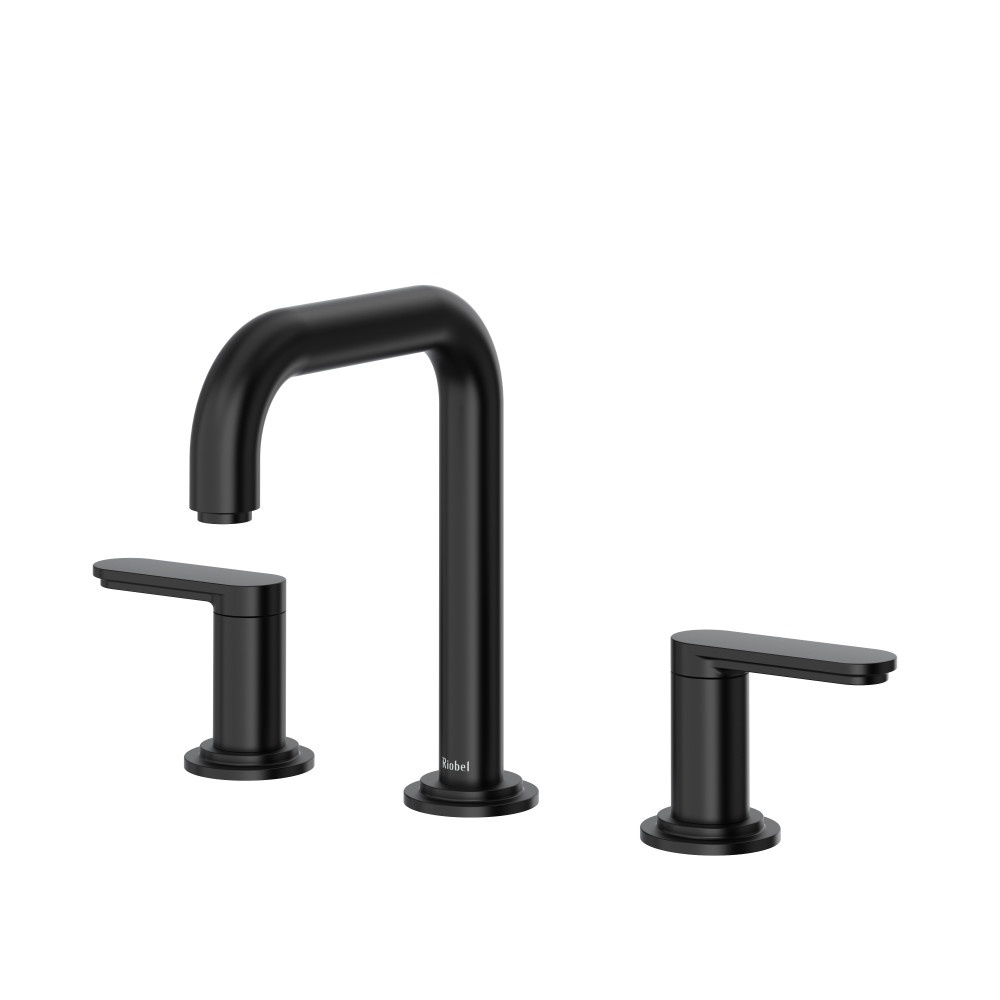 Riobel AASQ08BK Arca Widespread Lavatory Faucet With U-Spout - Black