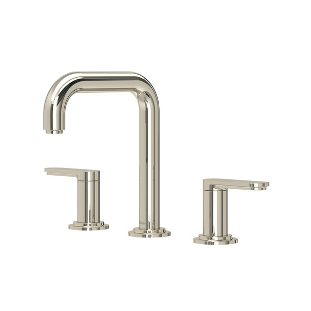 Riobel AASQ08PN Arca Widespread Lavatory Faucet With U-Spout - Polished Nickel