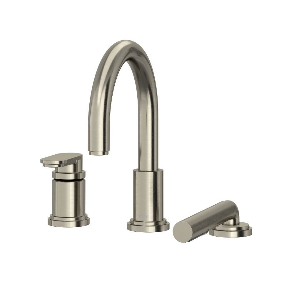Riobel TAA10BN Arca 3-Hole Deck Mount Tub Filler Trim - Brushed Nickel