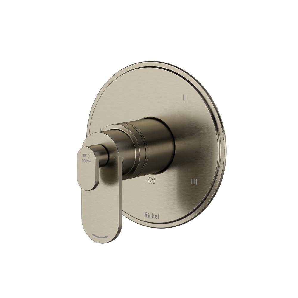 Riobel TAA45BN Arca 1/2" Therm & Pressure Balance Trim With 5 Functions - Brushed Nickel
