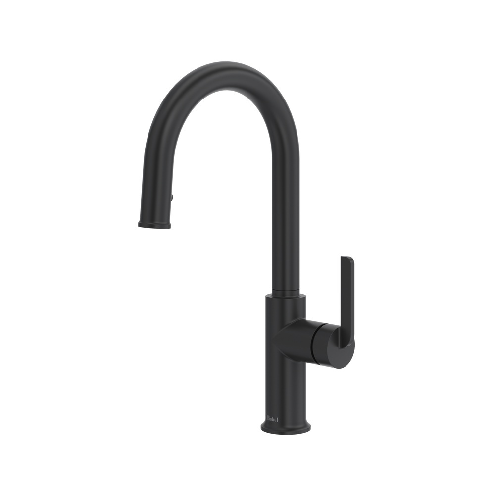 Riobel AU101BK Authentica Pull-Down Kitchen Faucet With Single Spray - Black