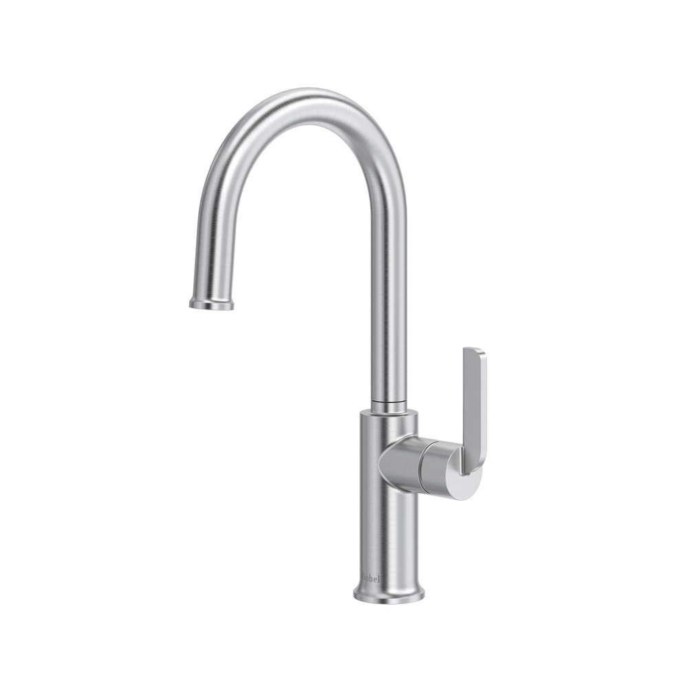 Riobel AU601SS Authentica Bar/Food Prep Kitchen Faucet With C-Spout - Stainless Steel