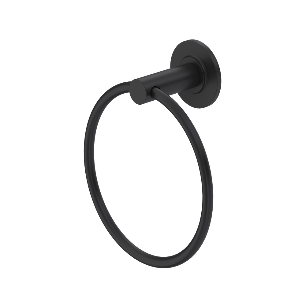 Riobel AU7BK Authentica Towel Ring - Black