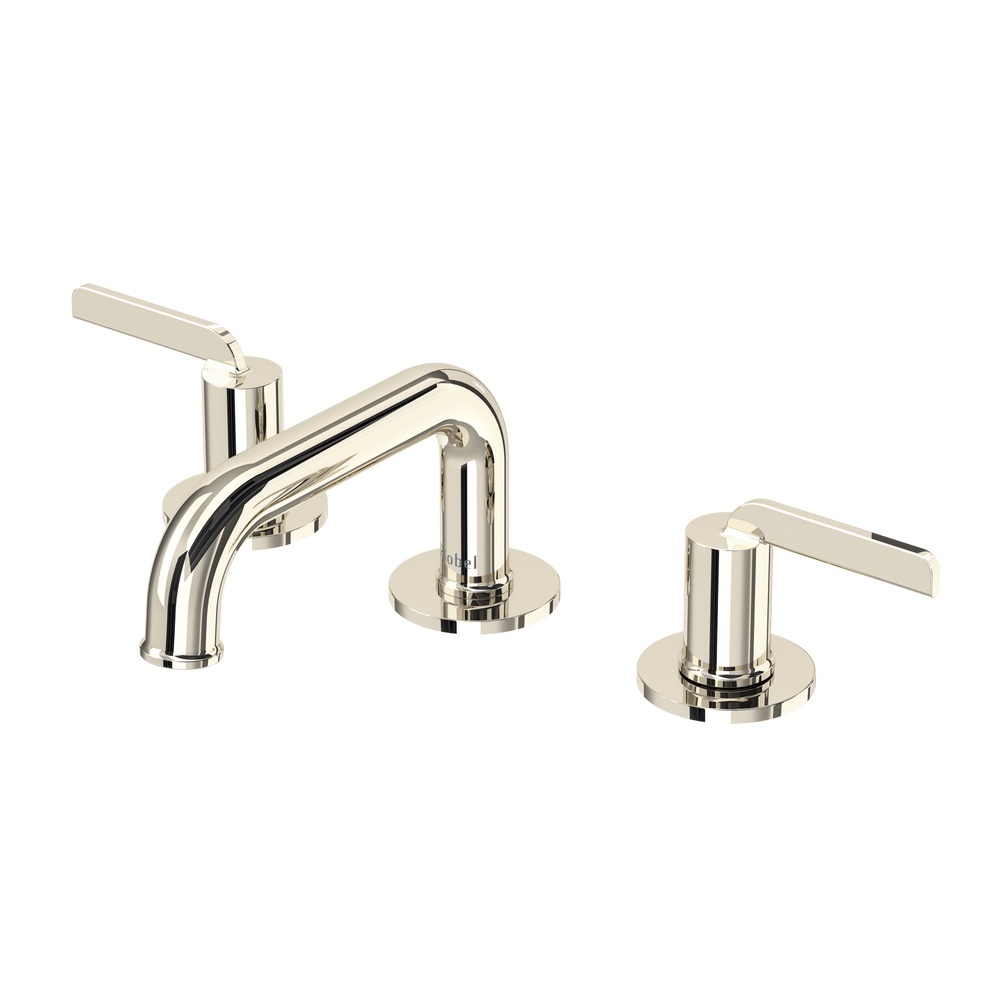 Riobel AUSQ08PN Authentica Widespread Lavatory Faucet With Low Spout - Polished Nickel