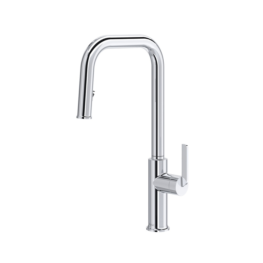 Riobel AUSQ201C Authentica Pull-Down Kitchen Faucet With U-Spout - Chrome