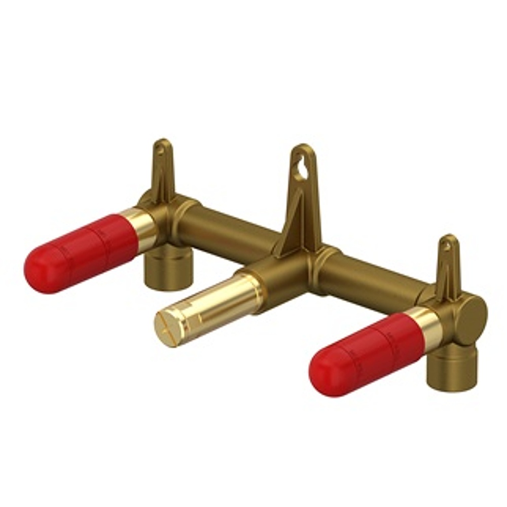 House of Rohl RH08WM Wall Mount Two Handle Widespread Rough-in Valve - Unfinished