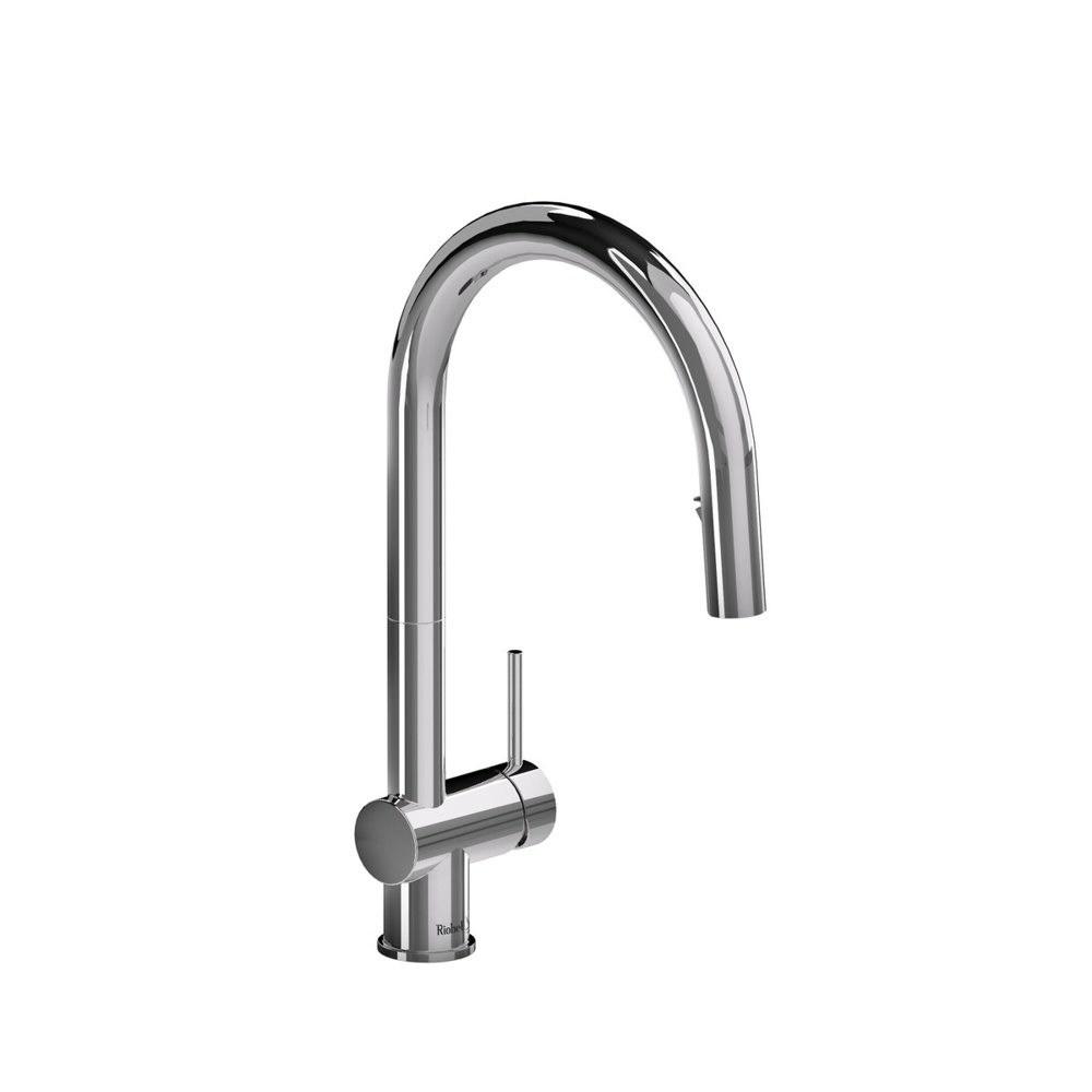 Riobel AZ201C Azure Pull-Down Kitchen Faucet With C-Spout - Chrome