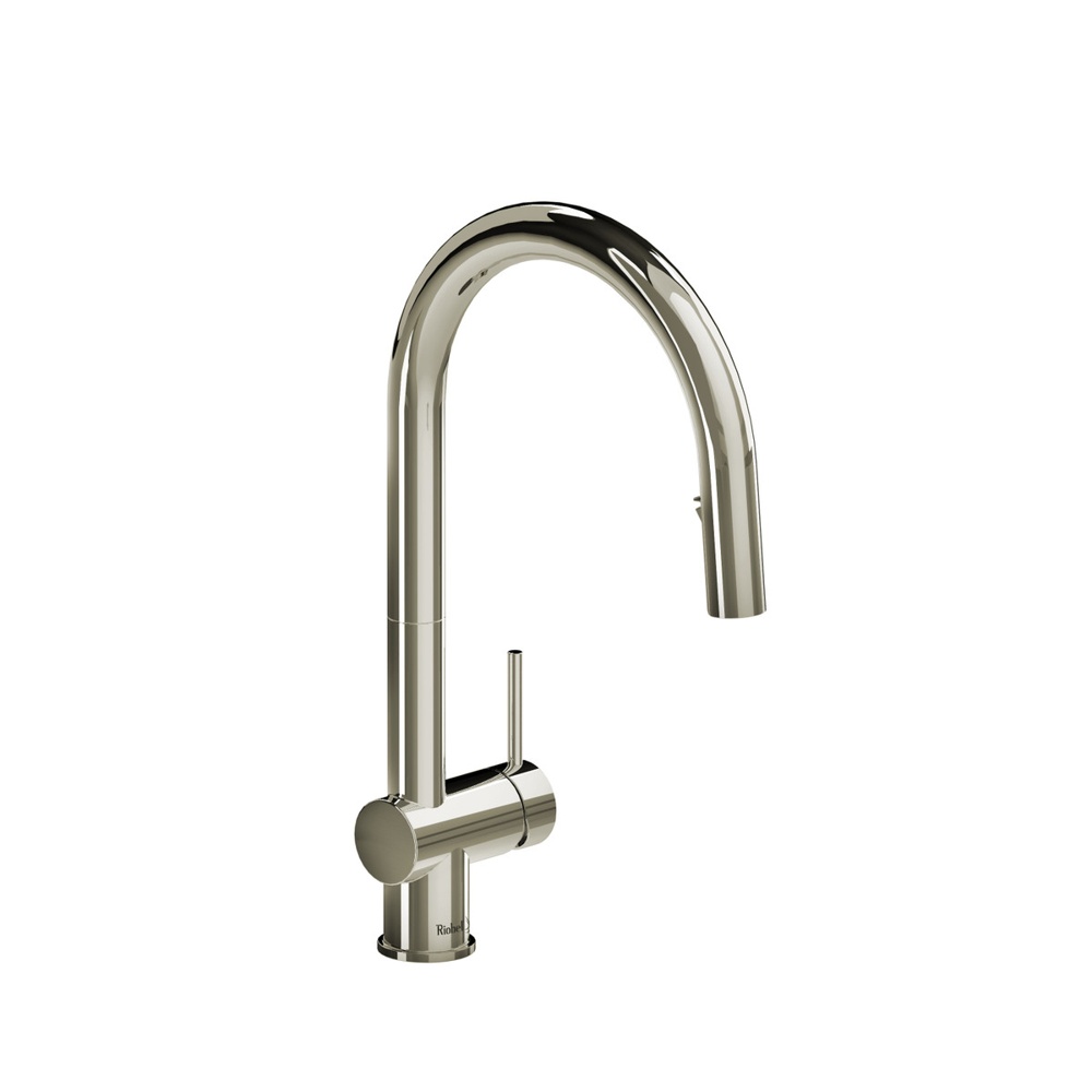 Riobel AZ201PN Azure Pull-Down Kitchen Faucet With C-Spout - Polished Nickel