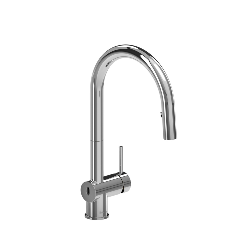 Riobel AZ211C Azure Pull-Down Touchless Kitchen Faucet With C-Spout - Chrome