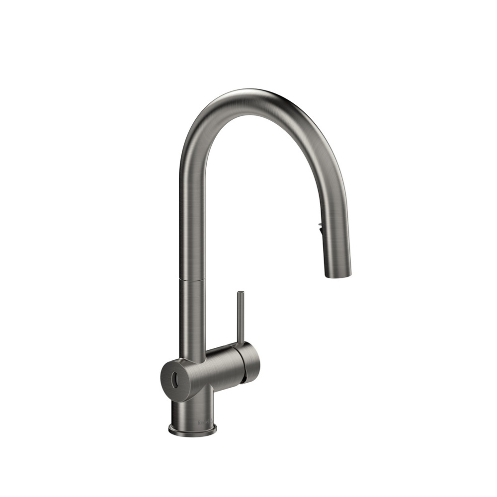 Riobel AZ211SS Azure Pull-Down Touchless Kitchen Faucet With C-Spout - Stainless Steel
